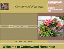 Tablet Screenshot of cottonwoodnurseries.com